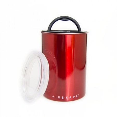 Boîte conservatrice inox avec vide d'air 500g, Rouge - AIRSCAPE