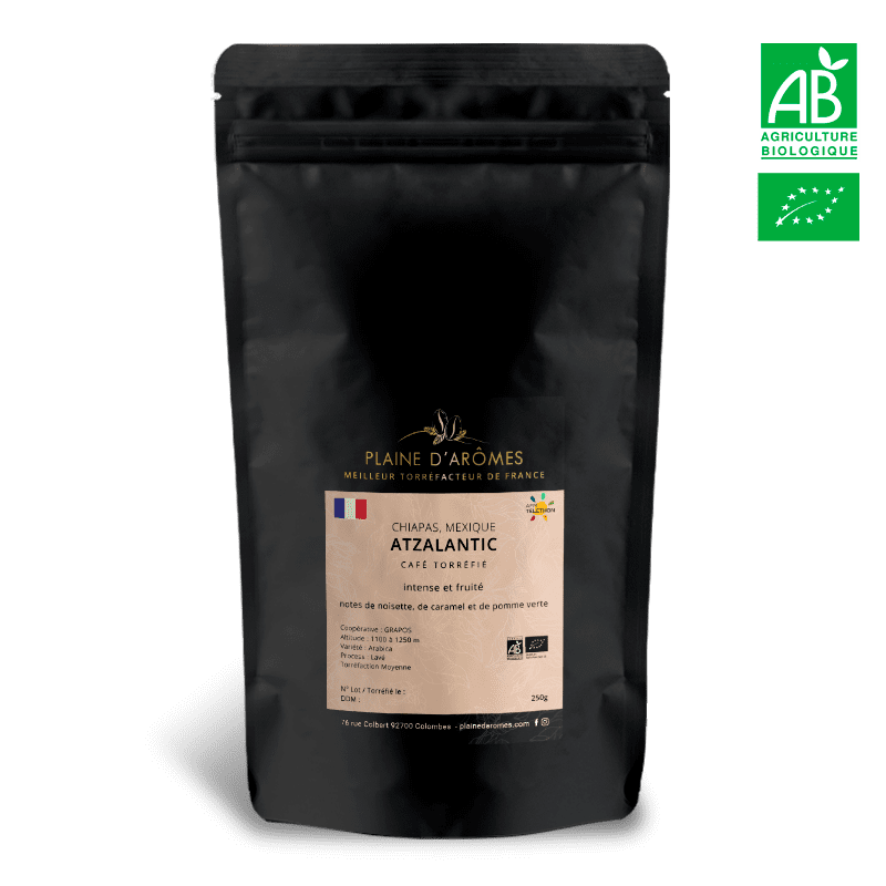 Café Mexique ATZALANTIC Bio 250g de Plaine d'Arômes