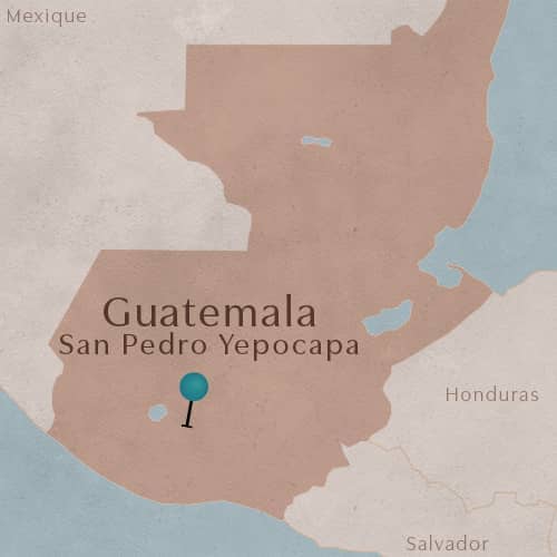 Carte Guatemala - région San Pedro Yepocapa, Chimaltenango