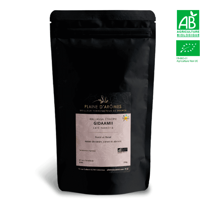 Café Éthiopie GIDAAMII Bio 250g de Plained'Arômes