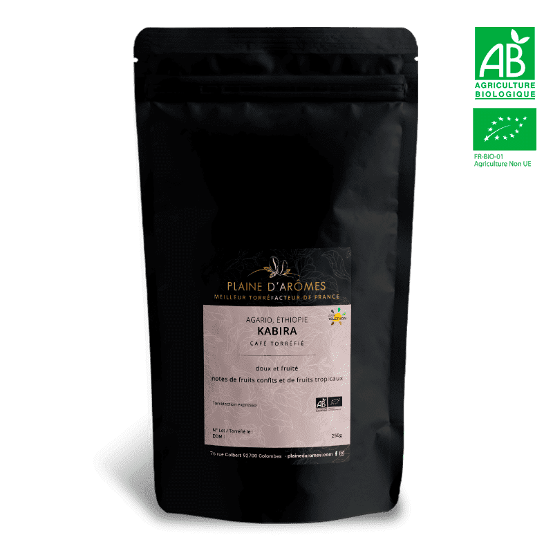 Café Éthiopie KABIRA Bio 250g de Plained'Arômes