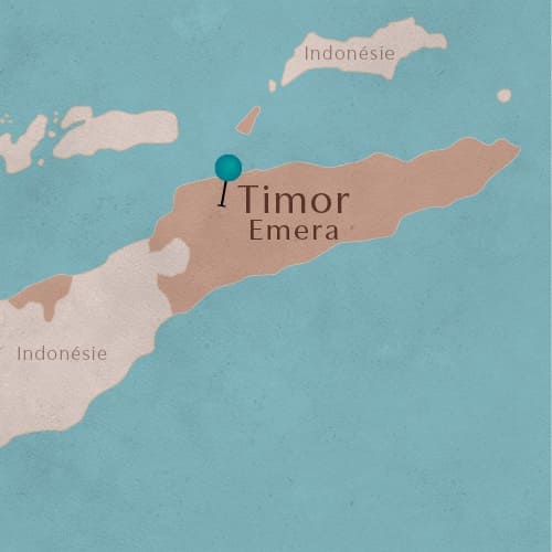 Carte Timor oriental - région Ermera