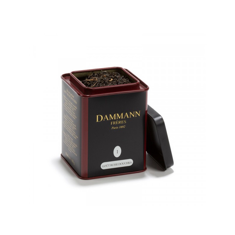 Boîte de 100g de thé Goût Russe Douchka de la marque Dammann Frères