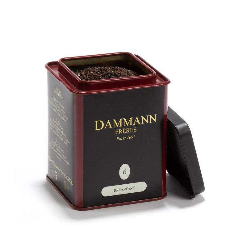 Boîte de 100g de thé Strong Breakfast de la marque Dammann Frères